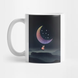 swing moon girl Mug